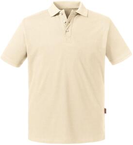 Russell Pure Organic R508M - Pure Organic Polo Mens Natural