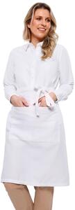 Dennys DDP110 - Waist Apron 24in With Pocket White