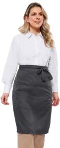 Dennys DDP110 - Waist Apron 24in With Pocket Storm Grey