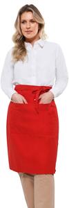 Dennys DDP110 - Waist Apron 24in With Pocket Red