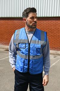 Korntex KXEXEC - High Visibility Executive Multifunction Safety Vest Royal