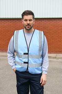 Korntex KXVEST - High Visibility Safety Vest Sky Blue