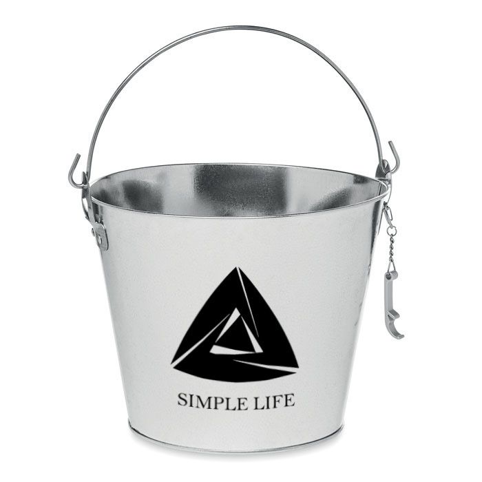 GiftRetail MO6777 - BUCKY Metal beer bucket 4L