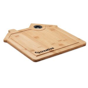 GiftRetail MO6859 - RUMAT Bamboo house cutting board Wood