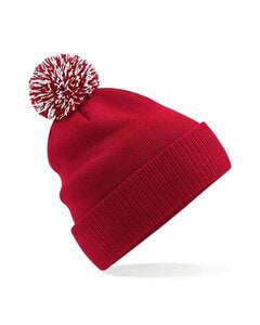 Beechfield B450R - RECYCLED SNOWSTAR BEANIE Classic Red/White