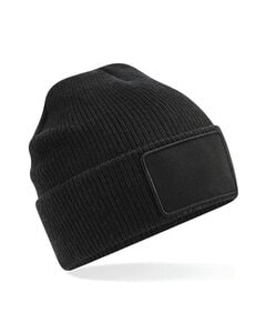 Beechfield B540 - REMOVABLE PATCH THINSULATE BEANIE Black