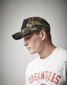Beechfield B638 - REMOVABLE PATCH 5 PANEL CAP Military Green