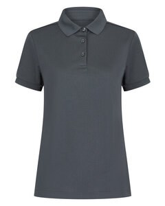 Henbury H466 - LADIES RECYCLED POLYESTER POLO SHIRT Charcoal