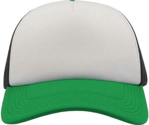 Atlantis ACRAPP - Rapper 5 Panel Trucker Cap White/Black/Green