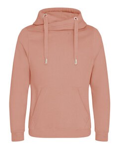JUST HOODS BY AWDIS JH021 - CROSS NECK HOODIE Dusty Pink