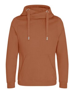 JUST HOODS BY AWDIS JH021 - CROSS NECK HOODIE Ginger Biscuit
