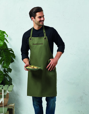 Premier Workwear PR121 - BARLEY CONTRAST STITCH BIB APRON