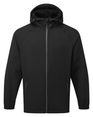 2786 TS009 - HOODED TWO LAYER SOFTSHELL JACKET