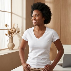 playera gris mujer