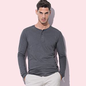 Stedman ST9460 - Shawn Slub Henley Long Sleeve