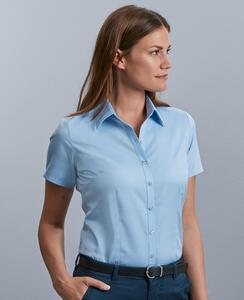 Russell Collection R963F - Herringbone Short Sleeve Ladies Shirt