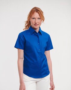 RUSSELL R933F - LADIES SHORT SLEEVE TAILORED OXFORD SHIRT