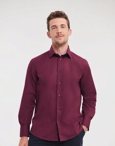 RUSSELL R946M - MENS LONG SLEEVE FITTED STRETCH SHIRT