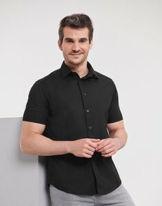 RUSSELL R947M - MENS SHORT SLEEVE FITTED STRETCH SHIRT