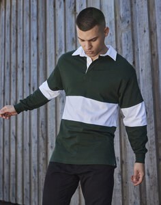 FRONT ROW FR007 - PANELLED RUGBY SHIRT