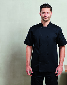 PREMIER WORKWEAR PR656 - SHORT SLEEVE CHEFS JACKET