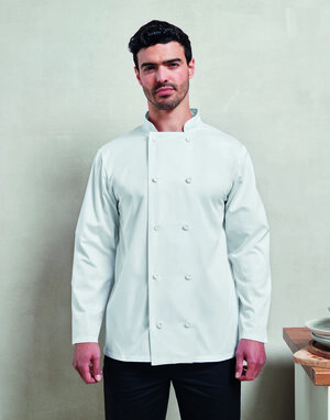 PREMIER WORKWEAR PR657 - LONG SLEEVE CHEFS JACKET