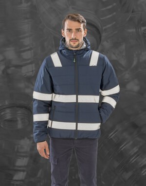 RESULT R500X - RECYCLED RIPSTOP PADDED SAFTEY JACKET
