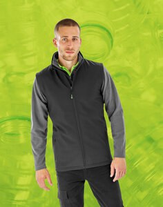 RESULT R902M - RECYCLED 2 LAYER PRINTABLE SOFTSHELL BODYWARMER