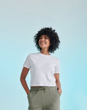 SKINNI FIT SK237 - LADIES CROPPED BOXY T
