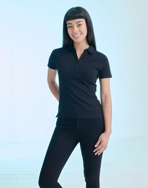 SKINNI FIT SK042 - LADIES SHORT SLEEVE STRETCH POLO