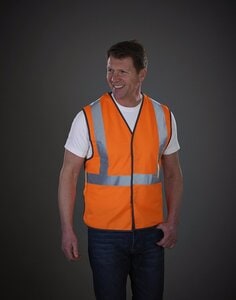 YOKO HVW118PE - HI-VIS RAILWAY WAISTCOAT