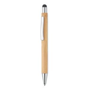 GiftRetail MO9945 - BAYBA Bamboo stylus pen blue ink
