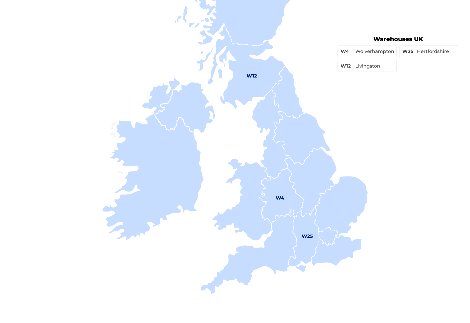 Shipping map uk